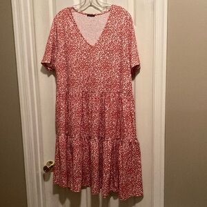 2/$4 Arolina Red Dress with White Dots